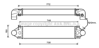 AVA QUALITY COOLING vo4190 -  Интеркулер